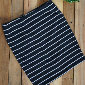 Romy Striped Bodycon Pencil Skirt